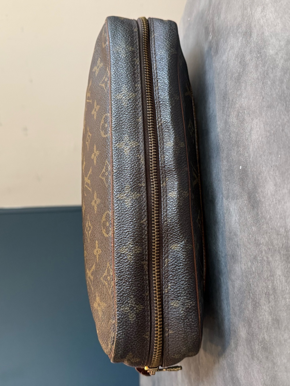 Louis Vuitton Vintage Brown Monogram Canvas Pouch - Picture 10 of 12